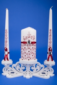 Свечи для марсаловой свадьбы №34